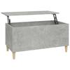 819584 vidaXL Coffee Table Concrete Grey 90x44.5x45 Cm Engineered Wood