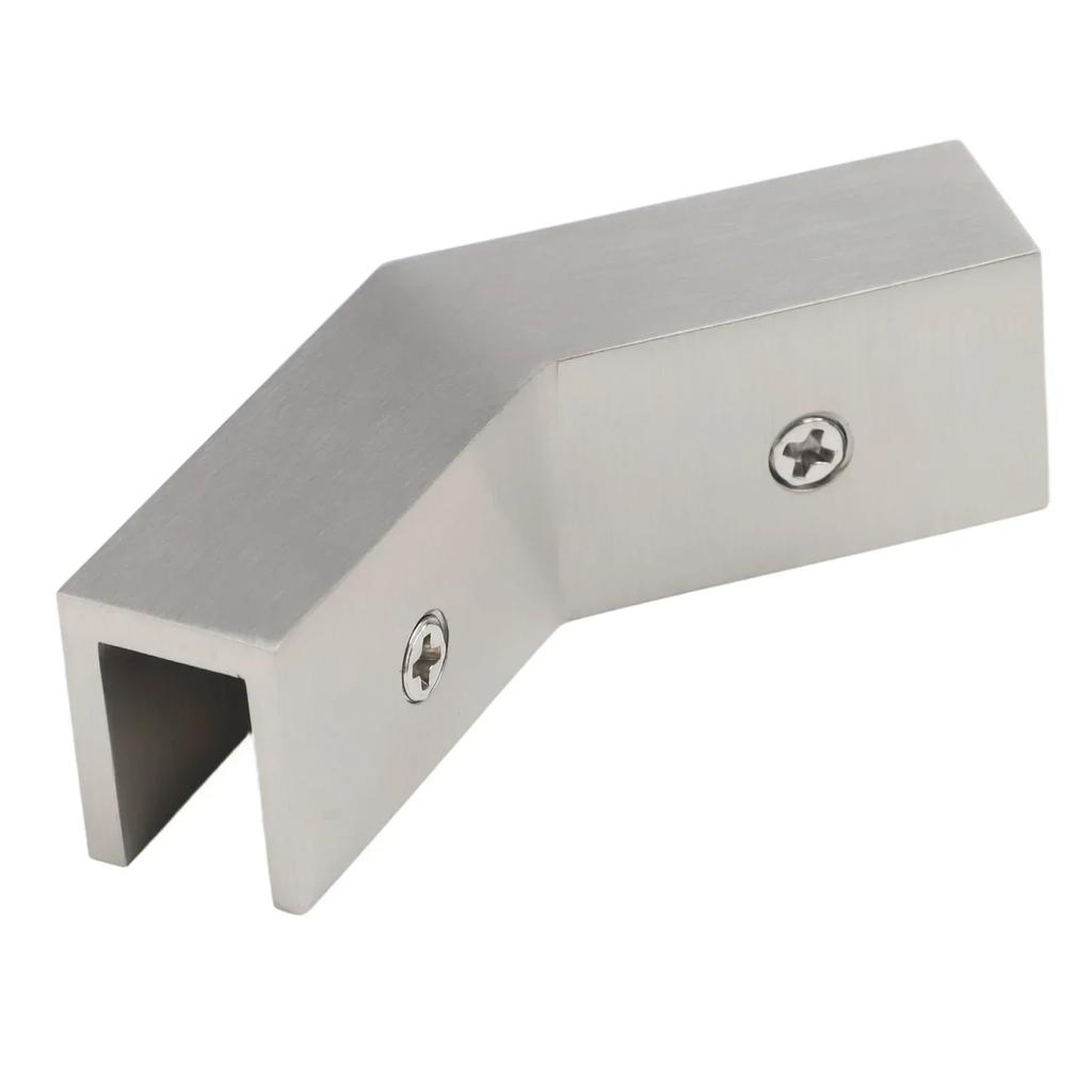 Home Decor Bathroom Installation Chrome Glass Clamp Holder Bathroom Secure Glass Connection Solid Brass Construction