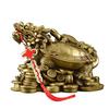 Dragon Tortoise Longui Parent and Child with Five Emperors Coin Copper Brass Feng Shui Goods Ornament Luck Luck Fortune Fortune Good Luck Business