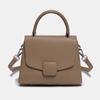 Zency Ladies Handbags Simple Leather Women Tote High Quality Designer Square Bag Crossbody Top-handle For Shopper Commuter