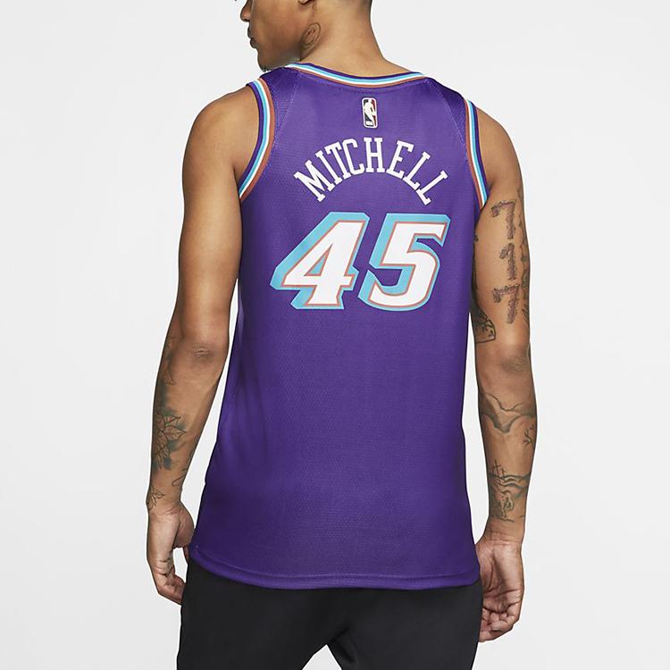 Nike X NBA Юта Джаз Донован Митчелл Классическое издание Swingman Джерси Фиолетовый AV4517-504
