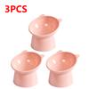 3PCS Tilted Cat Food Bowl Cat Food Dish Ergonomic Raised Cat Food Bowl Anti Vomiting Plastic Feeding Bowl Non Slip for Cats Dogs