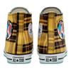 Converse Эспадрильи Chuck Taylor All Star в клетку, удобные, высокие, унисекс, черно-желтая клетка.
