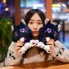 25Cm Game Genshin Black Cat Fluffy Impact Wanderer Pet Plush Toys Scaramouche Cat Cosplay Doll Soft Stuffed Pillow Gift For Kids