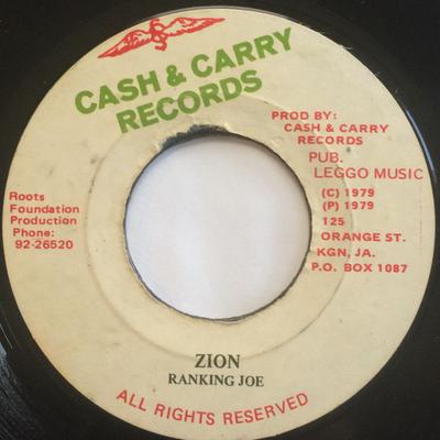 7-дюймовая пластинка RANKING JOE DENNIS BROWN Zion Home Sweet Home NONE Cash Carry Re 1979 Ямайка Регги Ска Даб Б/у
