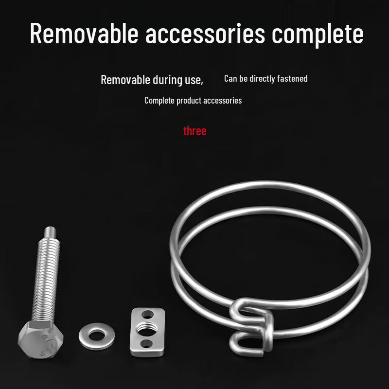 Yumao 201 Stainless Steel Double Wire Hose Clamp
