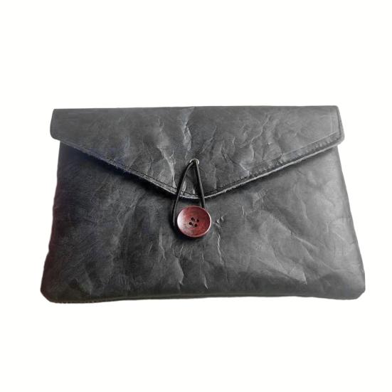 Бумажная папка-конверт Tyvek с вкладышем, держатель для портфолио на кнопке, защитный чехол для планшета iPad, органайзер для документов и канцелярских принадлежностей