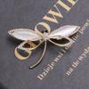 Blucome Креативная новая опаловая брошь в виде стрекозы, модная булавка из сплава с насекомыми, женское пальто, свитер, аксессуары для одежды