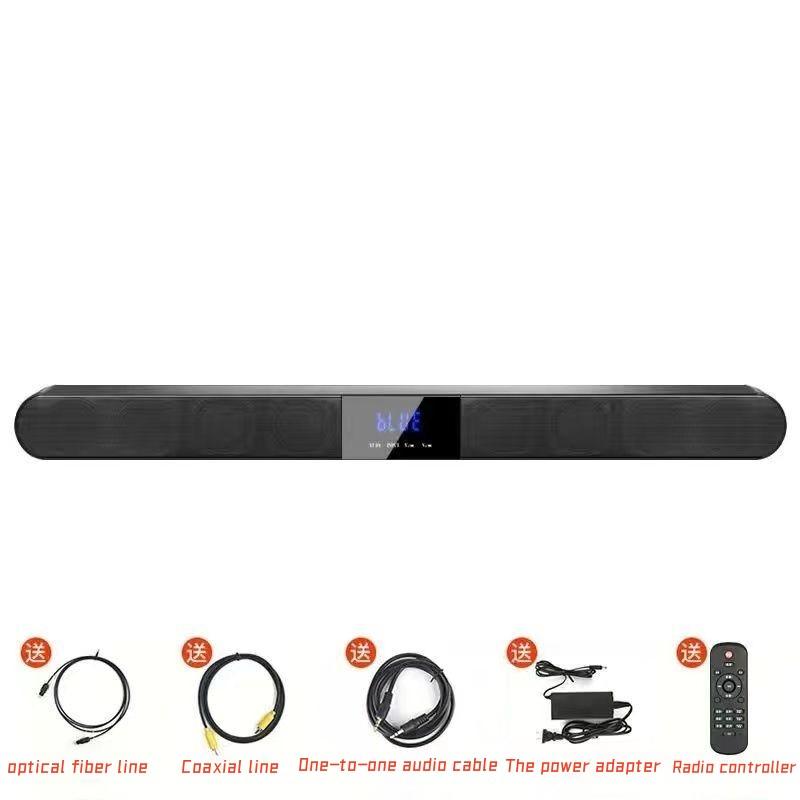 Мощный настенный динамик Echo для гостиной, 100 Вт, двойной микрофон, пульт дистанционного управления, высококачественный 3D объемный звук, настольный сабвуфер