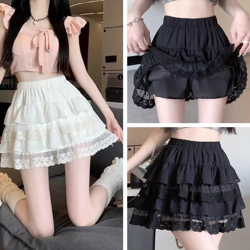 Ballet-Inspired White Princess Dress: Sweet High-Waist A-line Short Skirt for Summer