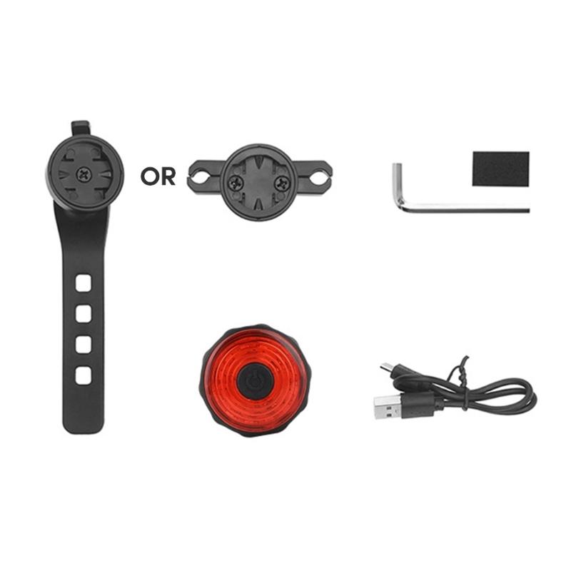 Высокоинтенсивный USB-перезаряжаемый велосипедный фонарь с датчиком задний фонарь велосипедный задний фонарь
