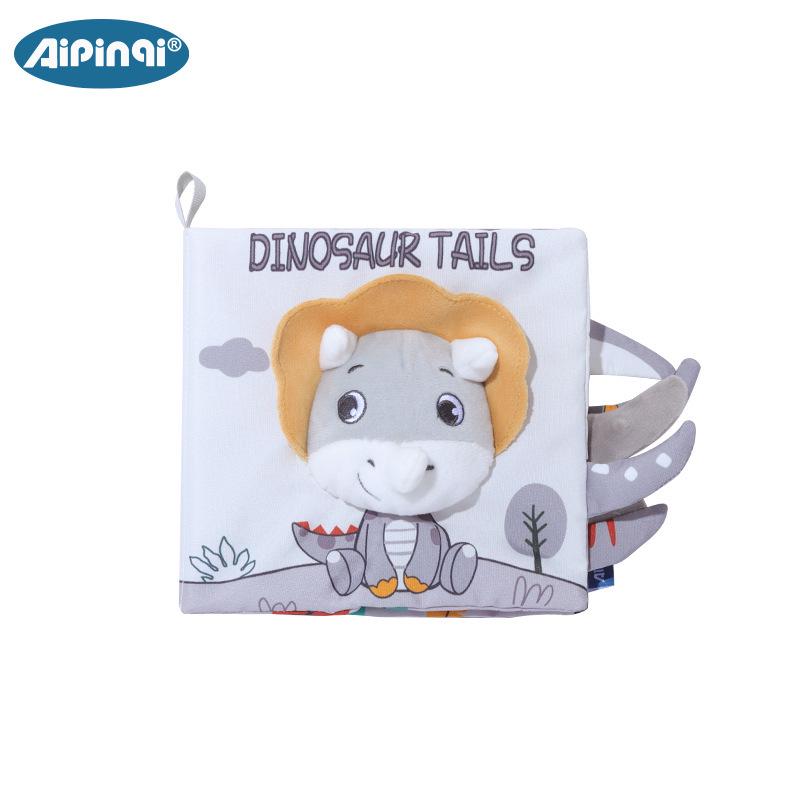 Aipinqi Baby Black & White Visual Cloth Book – Tear-Resistant Pop-Up Cognitive Toy for Early Education