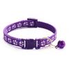 Hot Pet Cat Bell Collar Dog Print Cat Collar Multi-color Optional Necklace Ring Cat Rope Collar Pet Supplies
