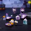 Halloween Zombie Taoist Figurine,Cute Particle Decorative Accessories Mini Micro-landscape Small Ornaments