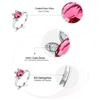 Gica Gema Created Ruby Genuine 925 Sterling Silver Ring For Women Red Gemstone Engagement Vintage Wedding Bands Cute Rabbit Jewelry