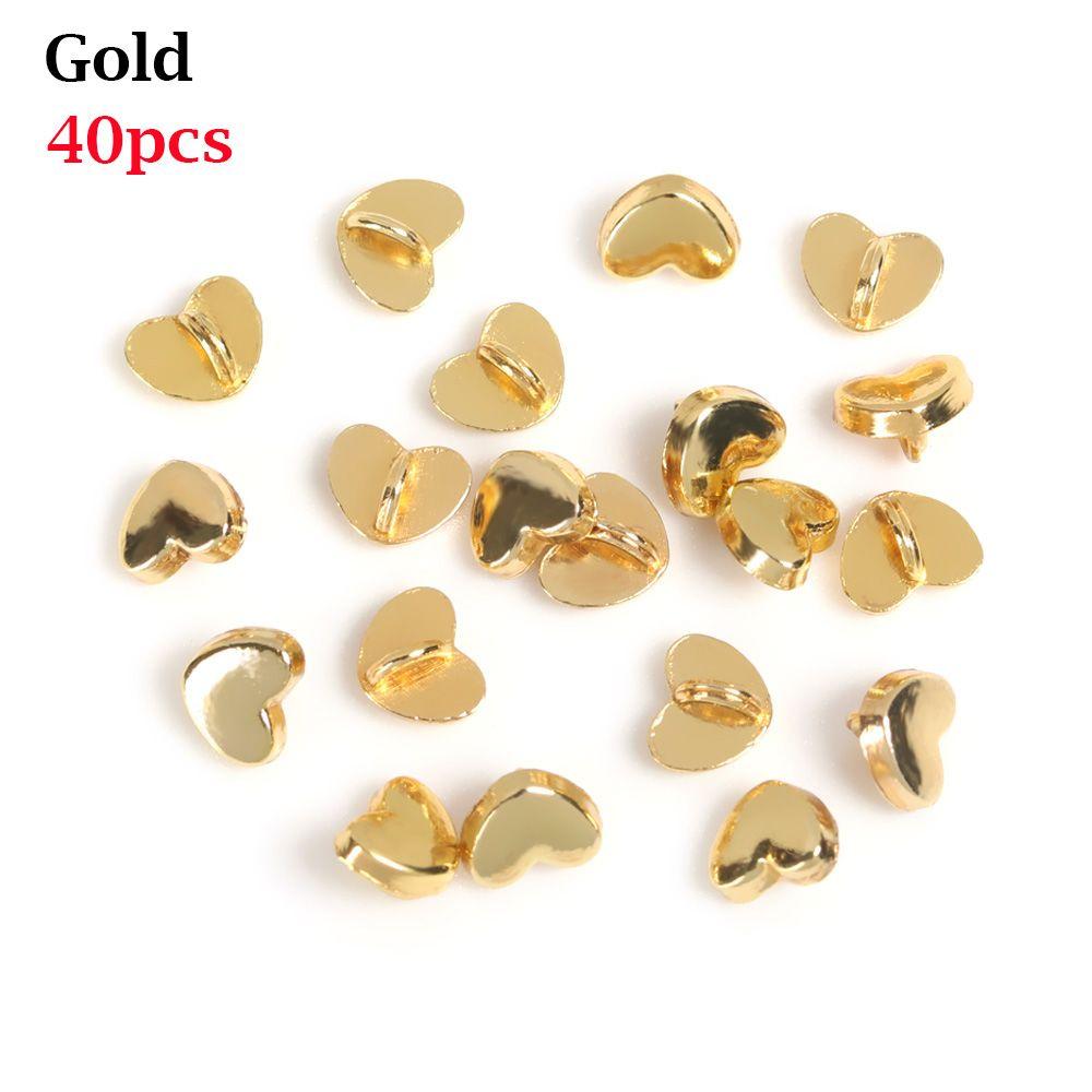 Craft Heart Pattern Decoration Mini Buttons DIY Doll Clothes Metal Buckles Clothing Sewing Buckle