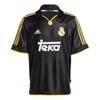Real Madrid 99/00 Away Jersey Black Men Tops JW1992