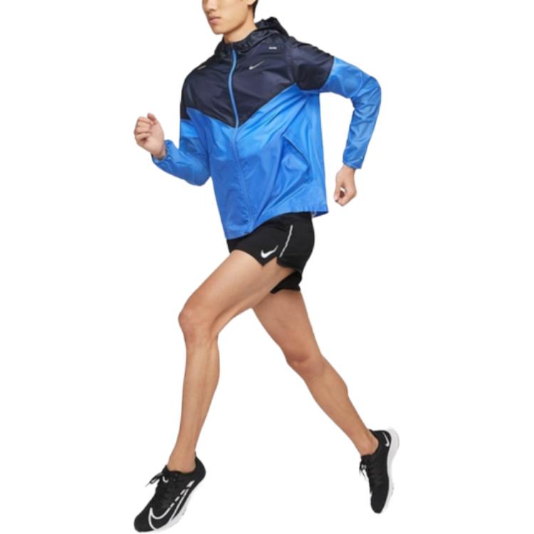 Nike Куртки Мужские Синие С Капюшоном Умеренные Прочие CK6342-402