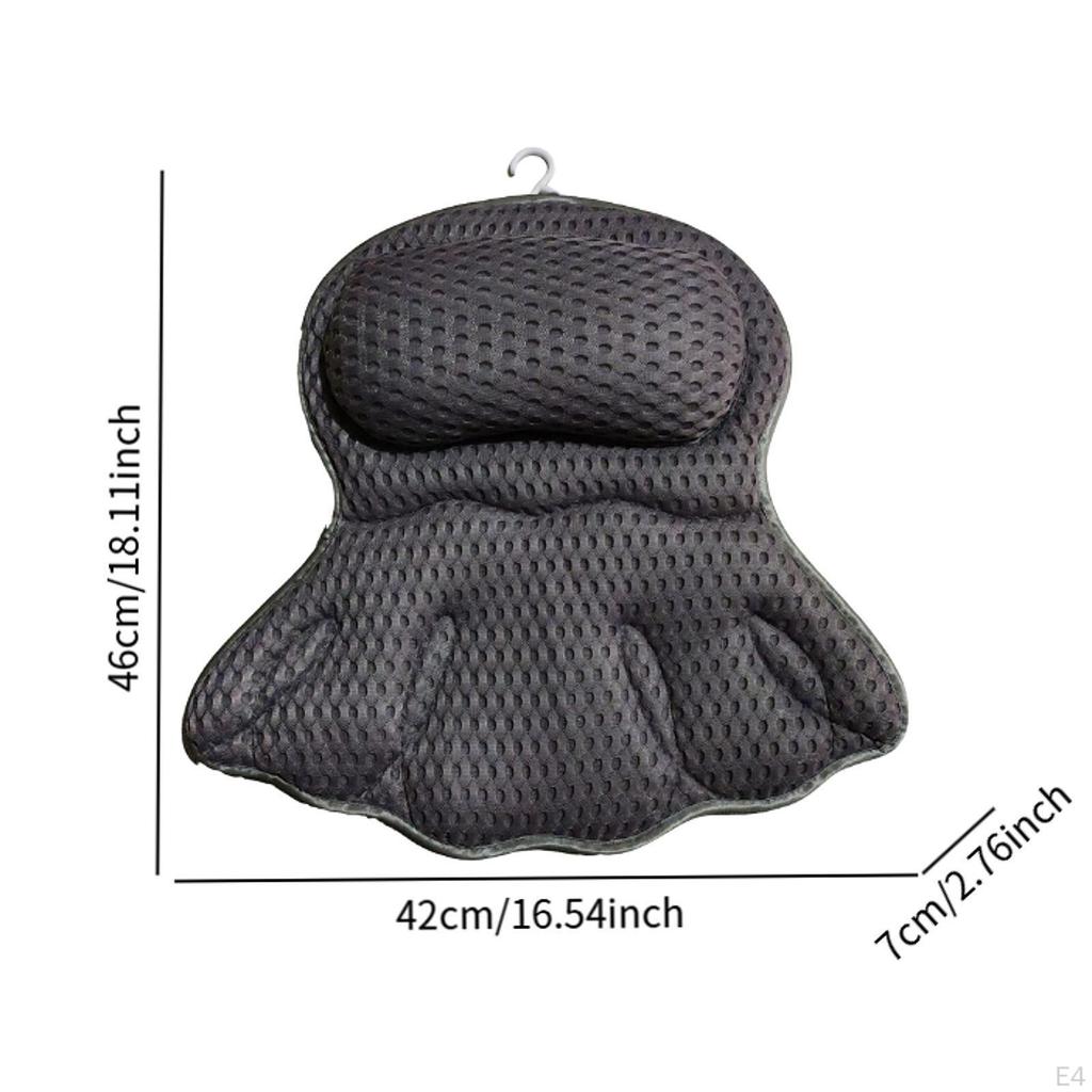 Bath Pillow Tub Air Mesh Relaxing Accessories Bathtub Cushion Headrest for Shoulder