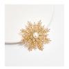Snowflake Brooch Women Unique Design High-end Dual-use Scarf Pin Clothing Accessory