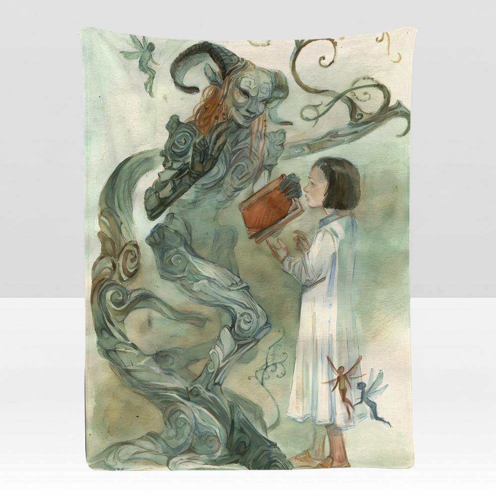 fantasy PPan Labyrinth Tale Throw Soft Flannel Blanket for Bed Bedroom Sofa Picnic Throw Skinfriendly Breathable Gift Cover