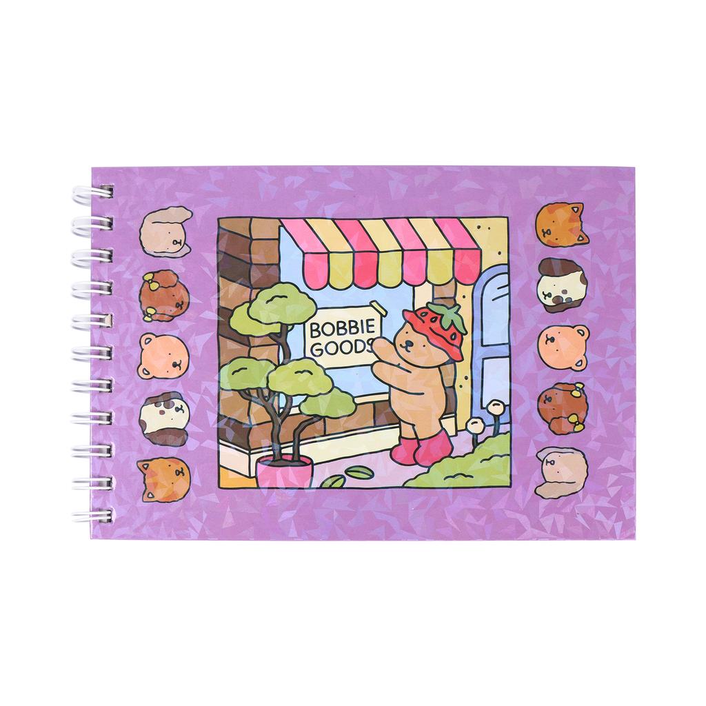 BOBBIE GOODS Расслабляющая раскраска  Содержит милых девочек, мультяшную раскраску, позволяет расслабиться в уютный момент хюгге