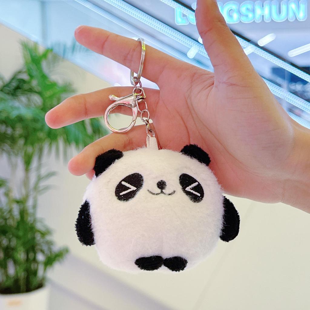 Mini Panda Plush Keychain Doll