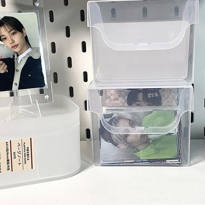 Коробка для хранения карточек с наклейками Korea Idol Card Holder Настольный органайзер для хранения