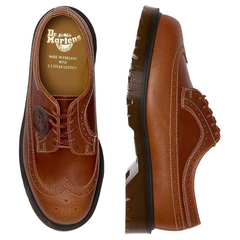 Dr. Martens Mie 3989 Кожаные Модные Низкие Кеды на Шнуровке Унисекс Повседневная Обувь Коричневый 41595200