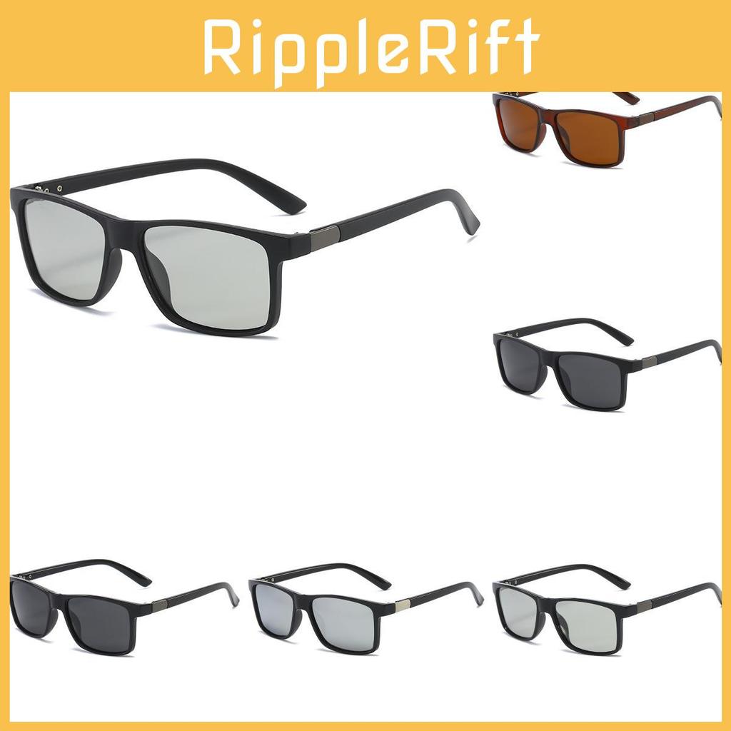 Stylish Uv400 Polarized Sunglasses For Men With Black Frame And Grey Lens For Outdoor Activities