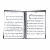 A4 Music File Case, Large Capacity, Sheet Music Holder, Music Score Storage Case, 30 Pages (60 Sides), Coiled, Thick, for Music Files, Documents, Conc
