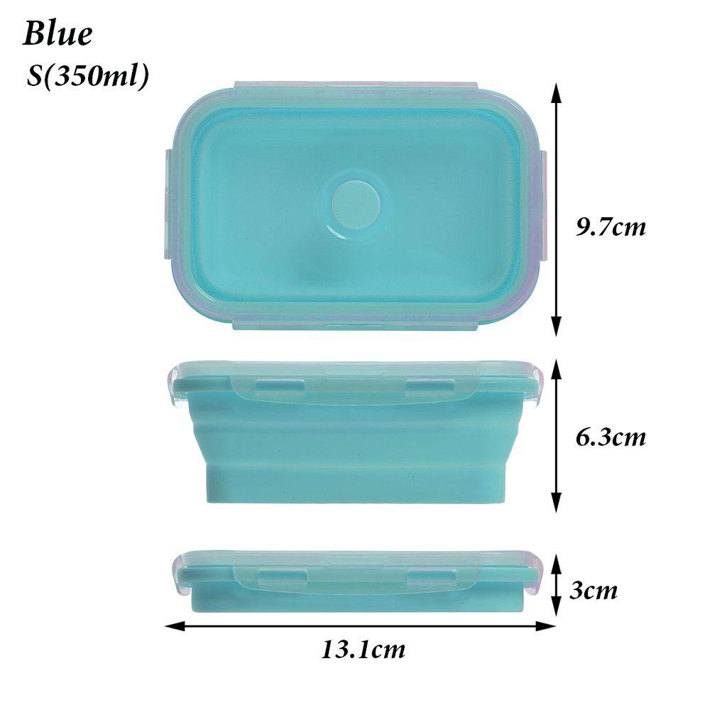 Portable Kitchen Household Silicone Food Container Folding Lunchbox Collapsible Bowl Picnic Boxes