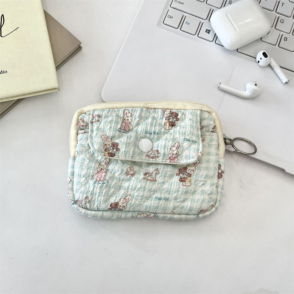 Korean Style Small Lipstick Bag Cartoon Printing Sanitary Napkin Storage Bag Cute Wallet  Outdoor