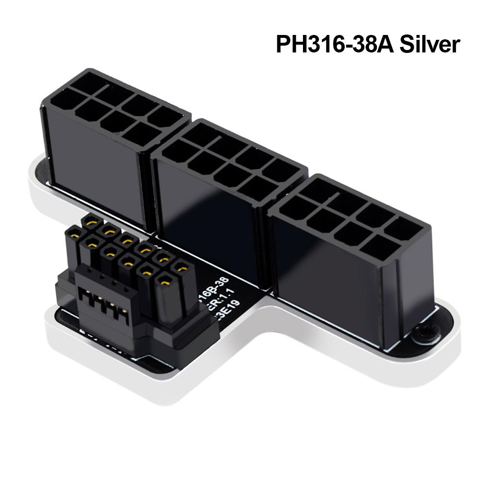 Видеокарта PCIe ATX3.0 12VHPWR 600W адаптер кабеля питания 12+4Pin Male To Female 3X8Pin To 40 Series Turn Connectors