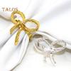 6Pcs Wedding Party Napkin Rings Vibrant Color Sparkling Exquisite Metal Napkin Buckles Dining Table