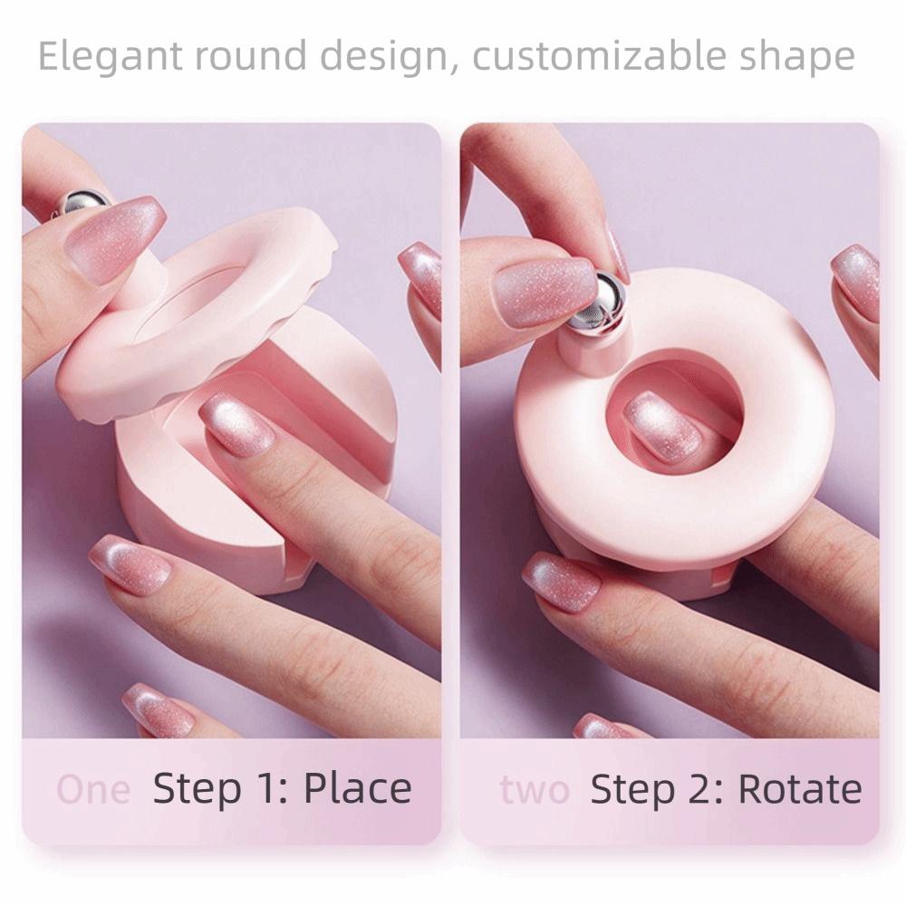 Strong Magnetic Rotating Cat Eye Magnet 360° Rotating French Manicure Applicator Gel Nail Polish