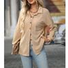 Solid Casual Loose Shirts for Women Autumn Vintage Women's Oversized Shirts and Blouses Fashion Elegant Youth Female Tops