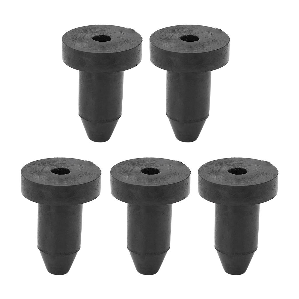 10pcs Kayak Drain Plug Kit Silicone Black 1.25in Length Universal Drain Holes Bung for Fishing Boats
