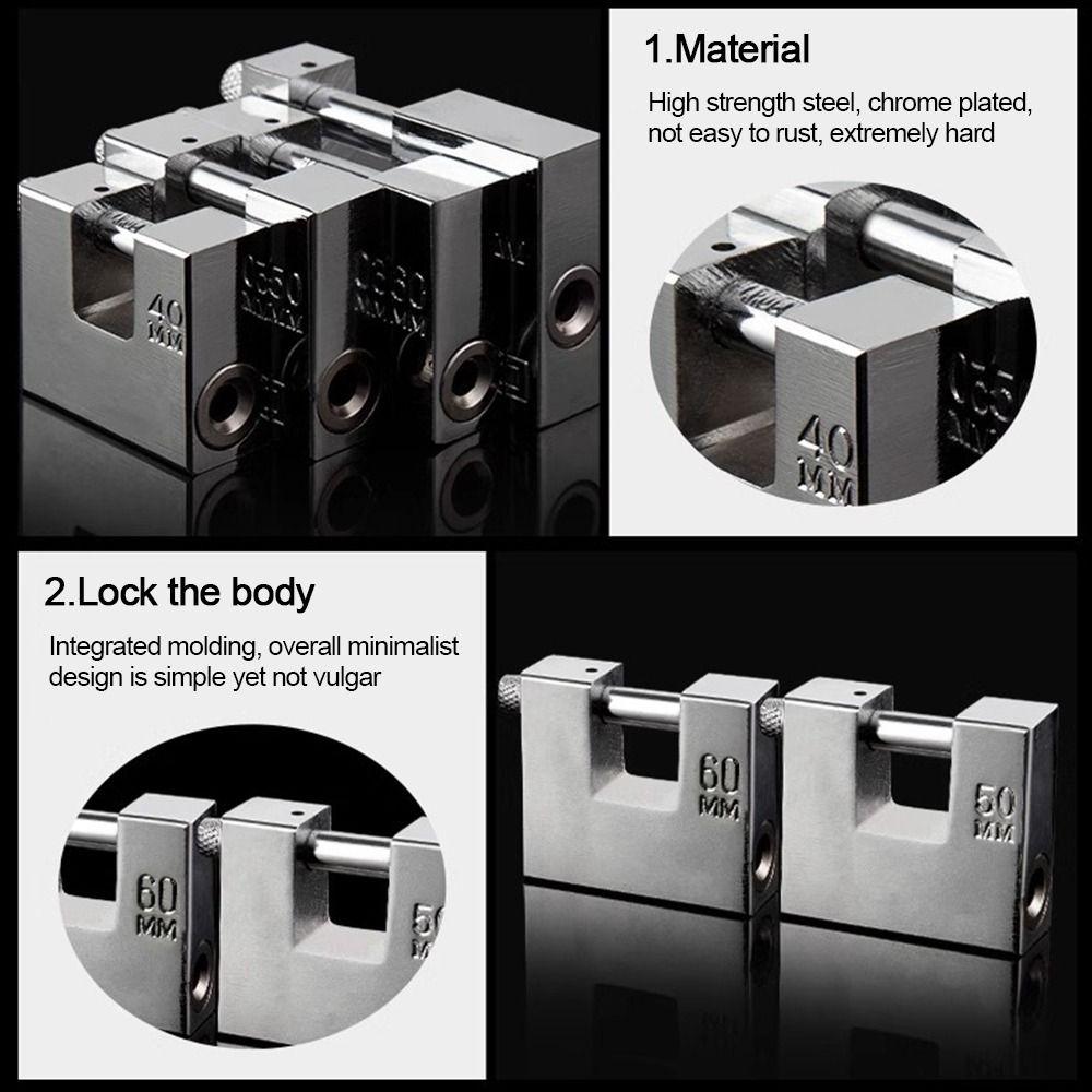 Полезные навесные замки из нержавеющей стали повышенной прочности, противопорезные, противовзломные, противоугонные, с набором отмычек для ключей