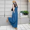 Women's Autumn 2025 Denim Dress: Age-Reducing, Slimming, Loose Fit, Long Blue Overalls