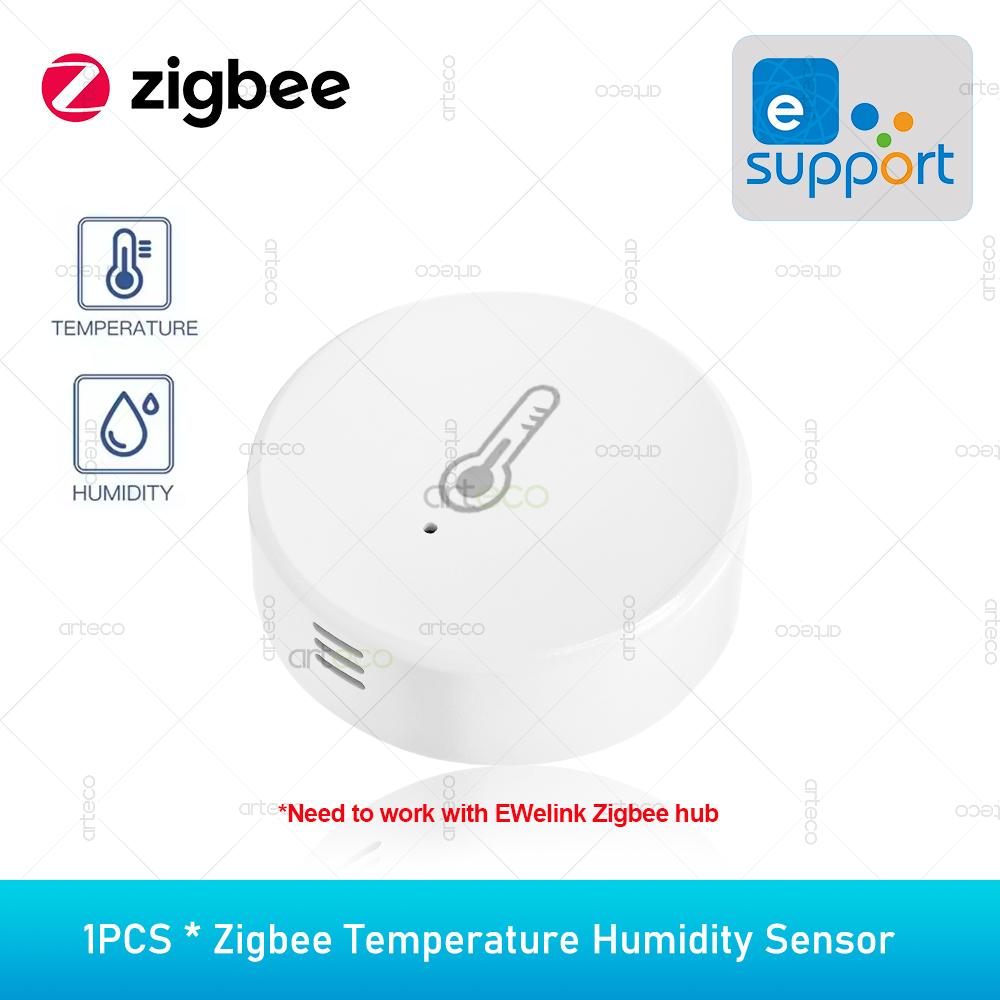 Ewelink ZigBee Smart Temperature Humidity Sensor Battery Powered APP Control Thermometer Hygrometer Controller For Alexa Google