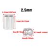 30/50PCS M1.2 M1.5 M2 M3 M4 Aluminum Crimping Loop Sleeve Double Hole Wire Rope Sleeves Steel Wire Loops Clip Fixed Accessories