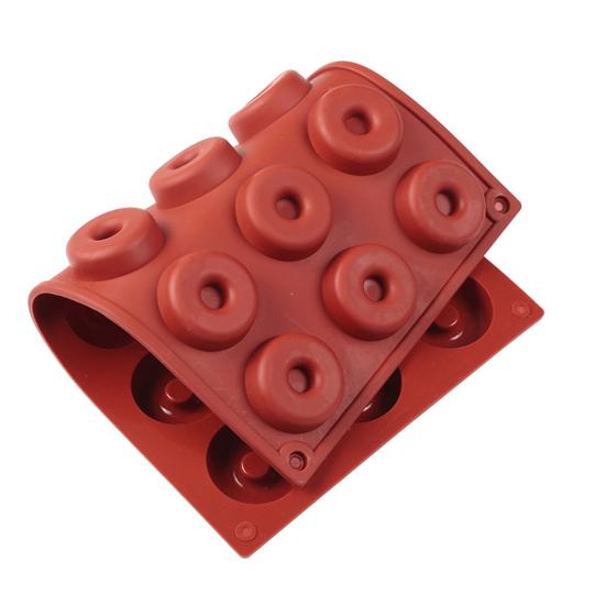 Non-sticky Demoulding Food Grade Chocolate Mold 18 Cavities Doughnut Baking Mold Tray