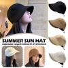 Waffle Sun Hat Foldable Peaked Cap Casual Fisherman Cap  Summer