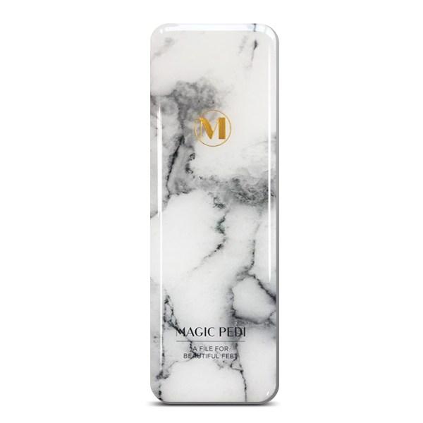 Стеклянная пилочка для стоп Magic Pedi P9, белый мрамор, 1 шт.