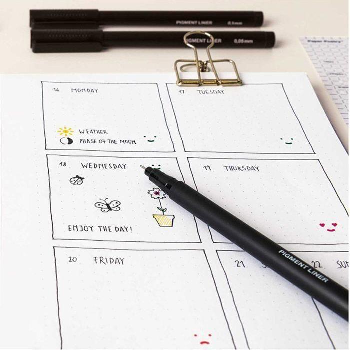 0.8 Mm Black Pigmented Felt Tip Pen