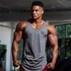 Men’s Fitness Clothes Summer Breathable Sleeveless Tops Bodybuilder Sports Trendy Tank Top Slim Fit