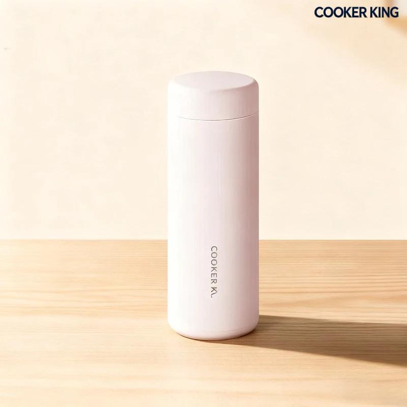COOKER KING 360ml Vacuum Flasks Stainless Steel Water Cup Simple Thermal Coffee Mug Portable Tea Cup Water Bottle Bicycle
