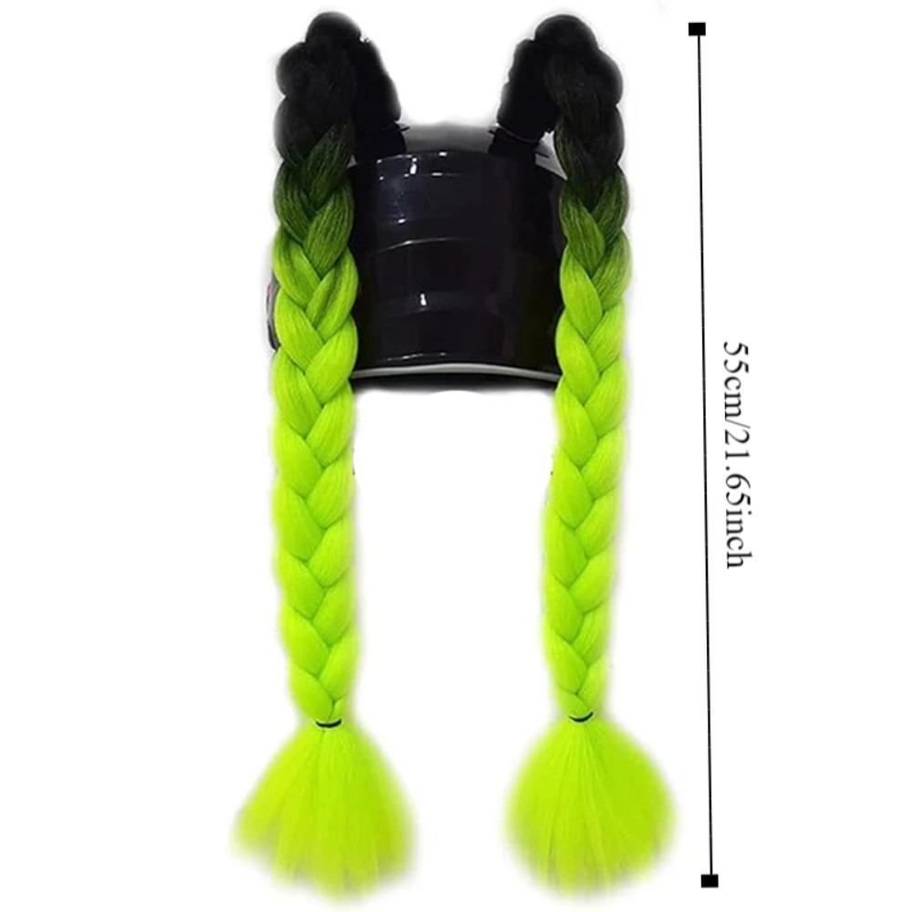 С присоской для мотоциклетного шлема косы Colorul Twist Dual Pigtail для мотоциклетных шлемов