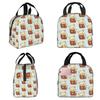 Rilakkuma Sakura Изолированная сумка-ланчбокс для детей Школьная сумка-холодильник Термоконтейнер для еды Сумка-тоут Портативные ланч-боксы Контейнер